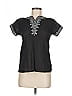Assorted Brands Black Short Sleeve Blouse Size 28 waist - photo 1