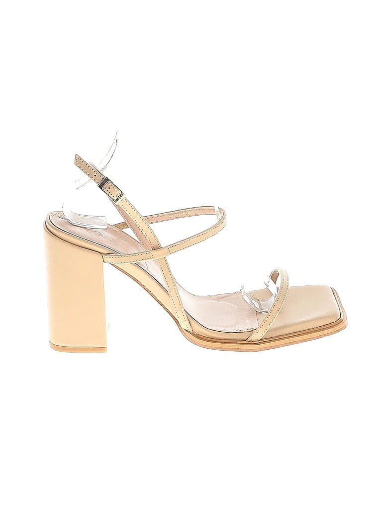 Pre-owned Assorted Brands Heels In Brown