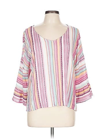 Coco + Carmen 3/4 Sleeve Blouse (view 1)