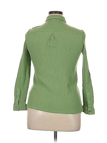 Jessica London Long Sleeve Button-Down Shirt (view 2)