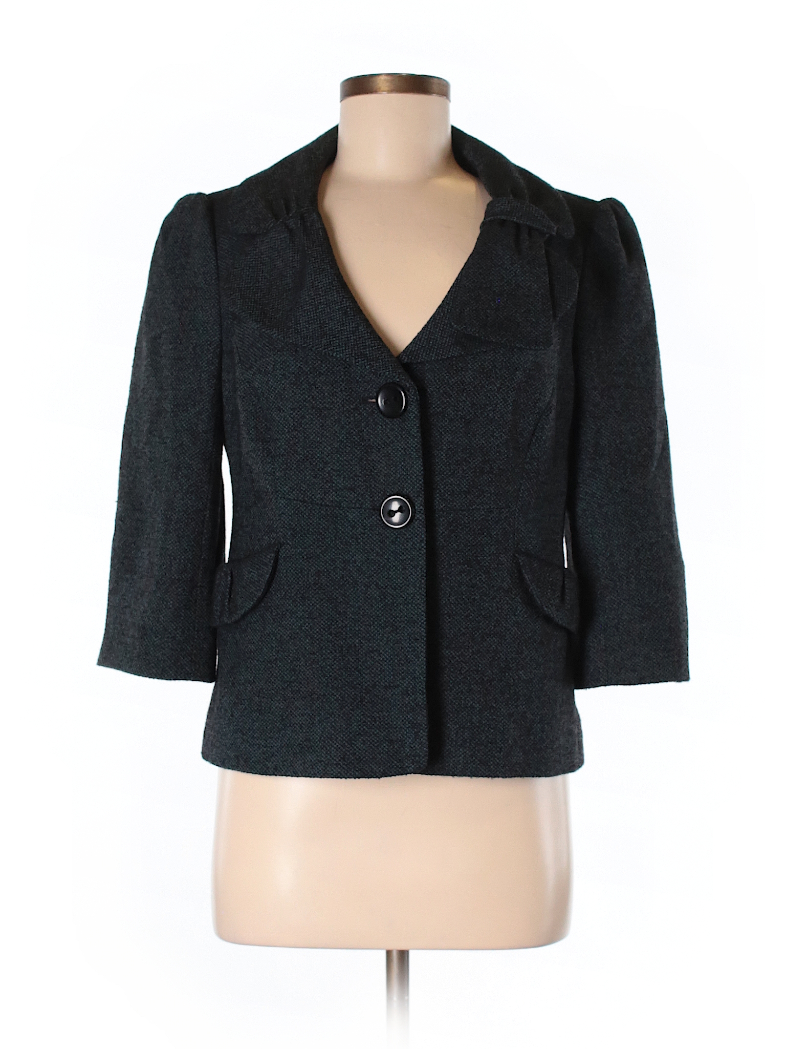 Classiques Entier Solid Black Wool Blazer Size M - 88% off | thredUP