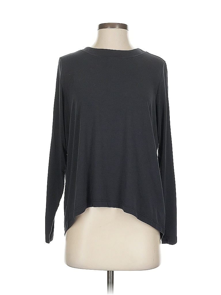 Pre-owned Athleta Long Sleeve T-shirt In Gray