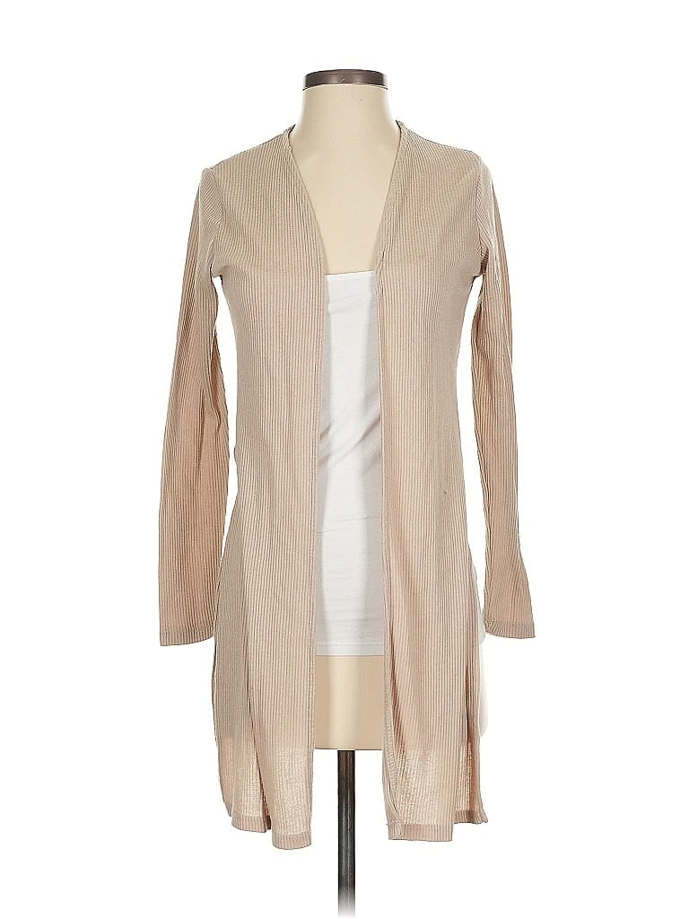 Pre-owned Ambiance Cardigan Sweater In Brown