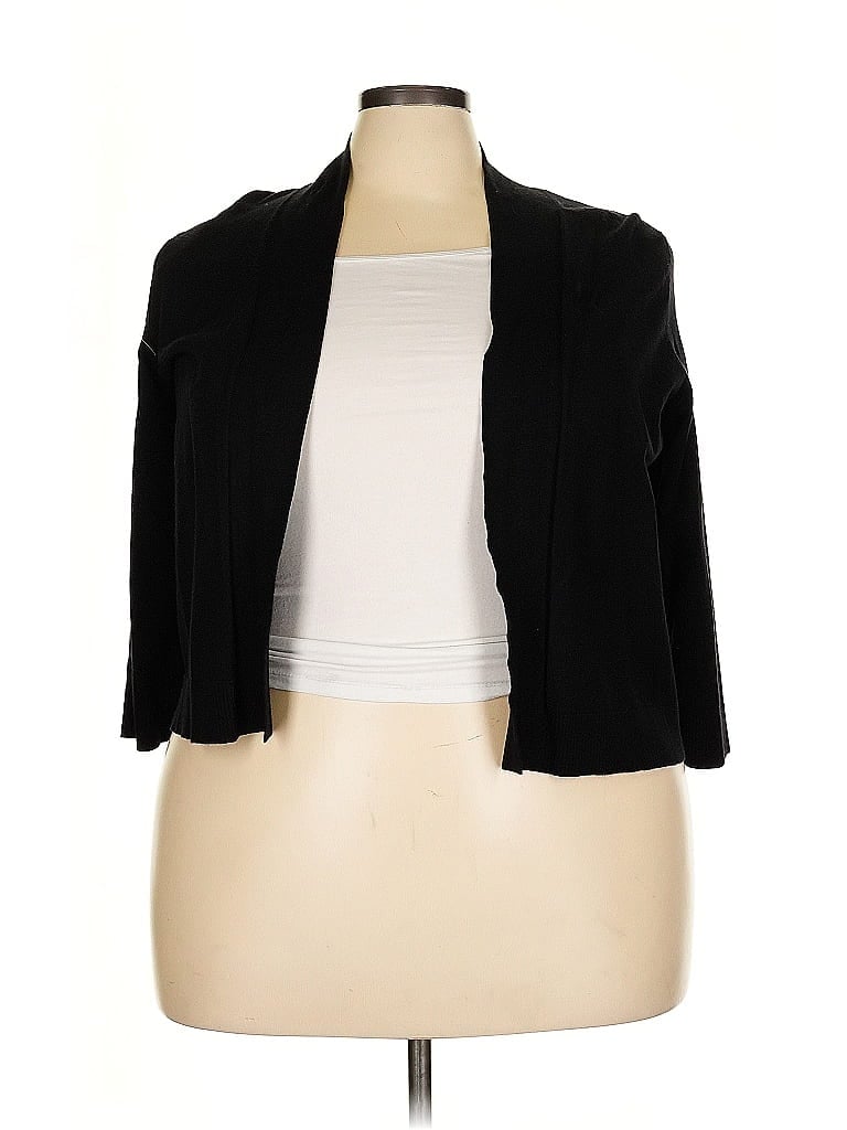 Pre-owned Alfani Cardigan Sweater In Black