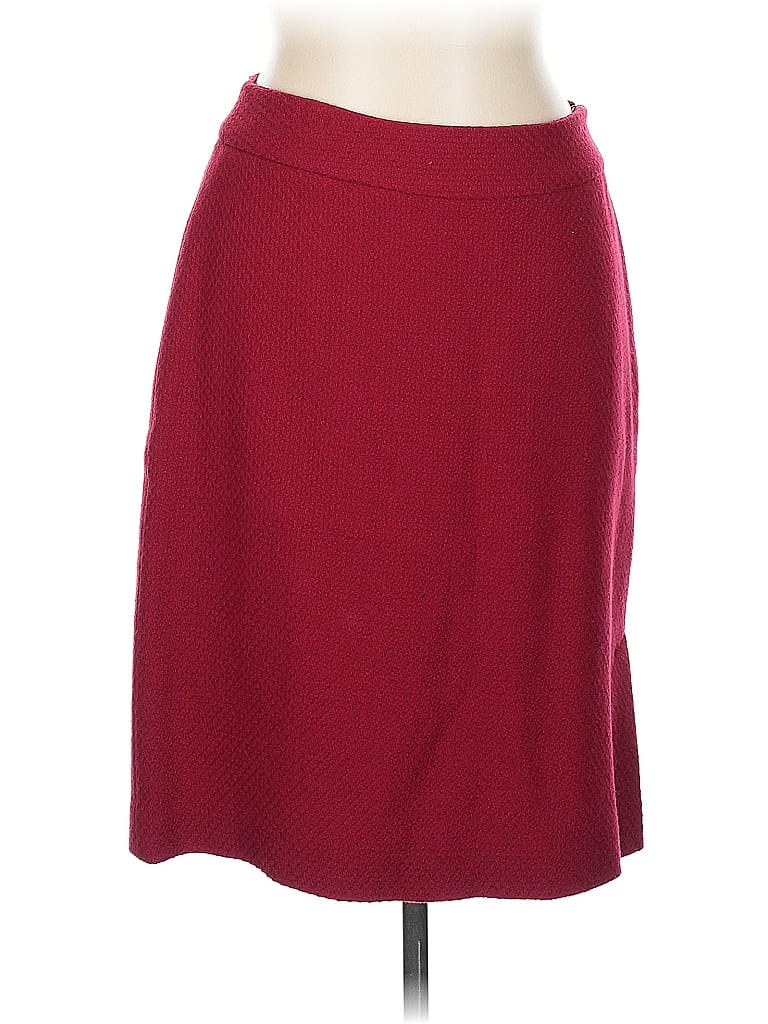 Pre-owned Ann Taylor Factory Formal Skirt In Red