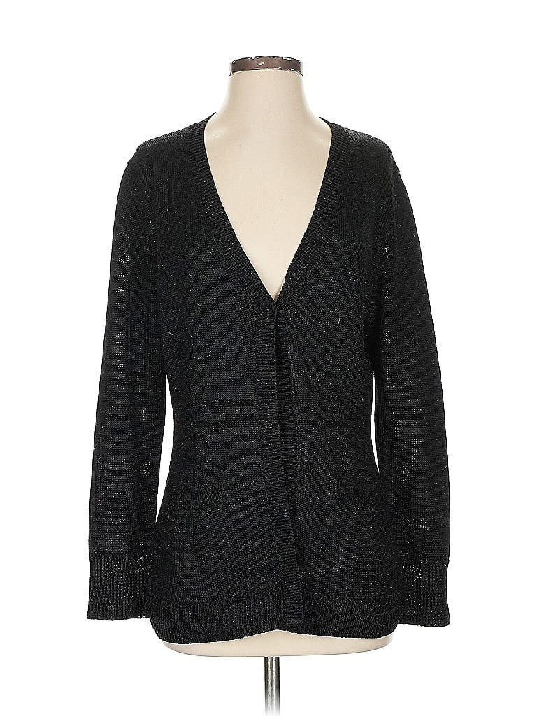 Pre-owned Lafayette 148 Cardigan Sweater In Black