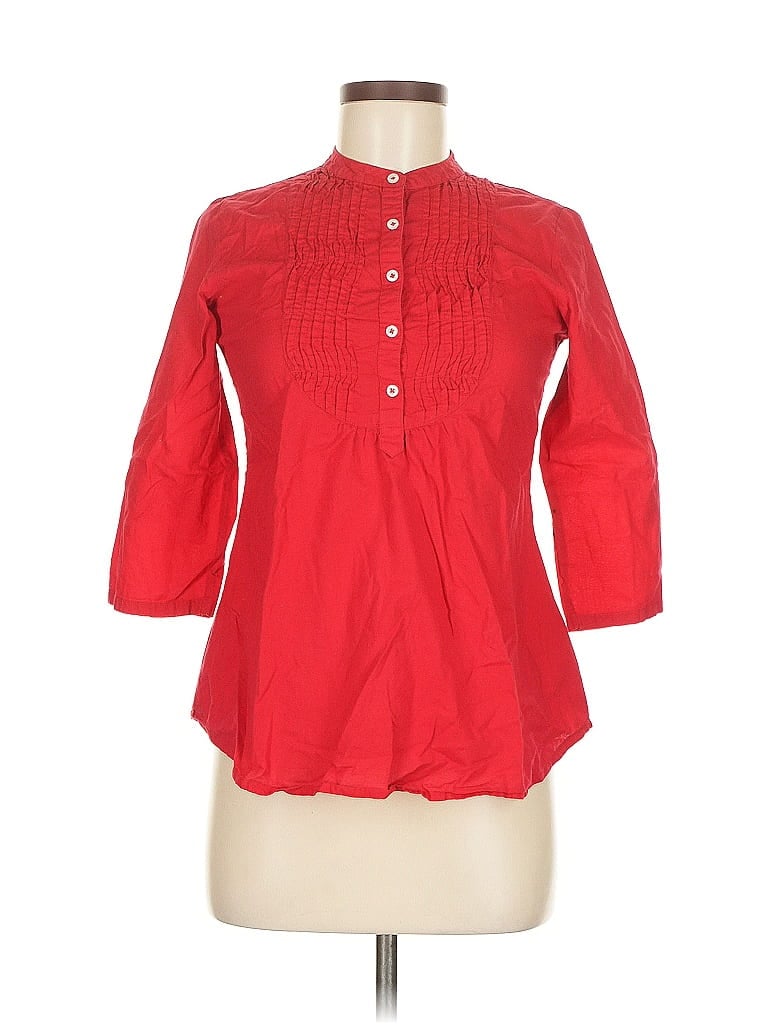 ASSORTED BRANDS Pre-owned 3/4 Sleeve Blouse In Red
