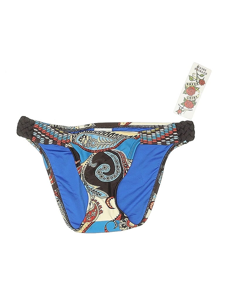Pre-owned Lucky Brand Swimsuit Bottoms In Blue