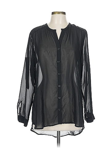 G by Giuliana Rancic Long Sleeve Blouse (view 1)