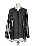 G by Giuliana Rancic 100% Polyester Black Long Sleeve Blouse Size L - photo 1