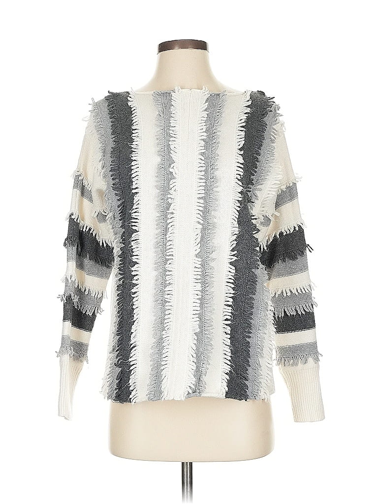 Pre-owned Vince Camuto Pullover Sweater In White