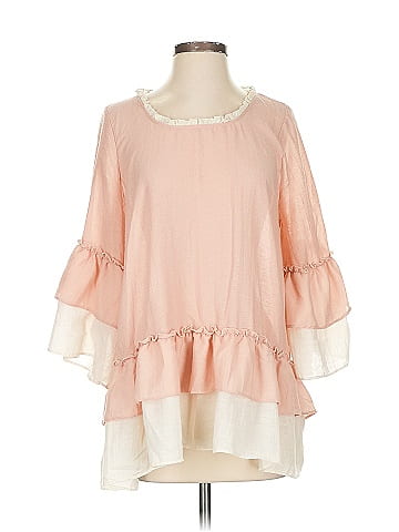 Easel 3/4 Sleeve Blouse (view 1)