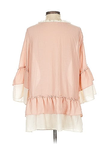 Easel 3/4 Sleeve Blouse (view 2)