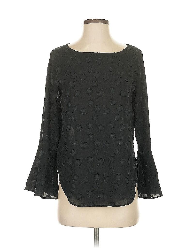 Pre-owned Ann Taylor 3/4 Sleeve Blouse In Black