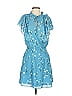 Parker 100% Polyester Blue Casual Dress Size XS - photo 1