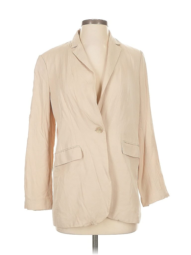 Pre-owned Zara Blazer Jacket In White