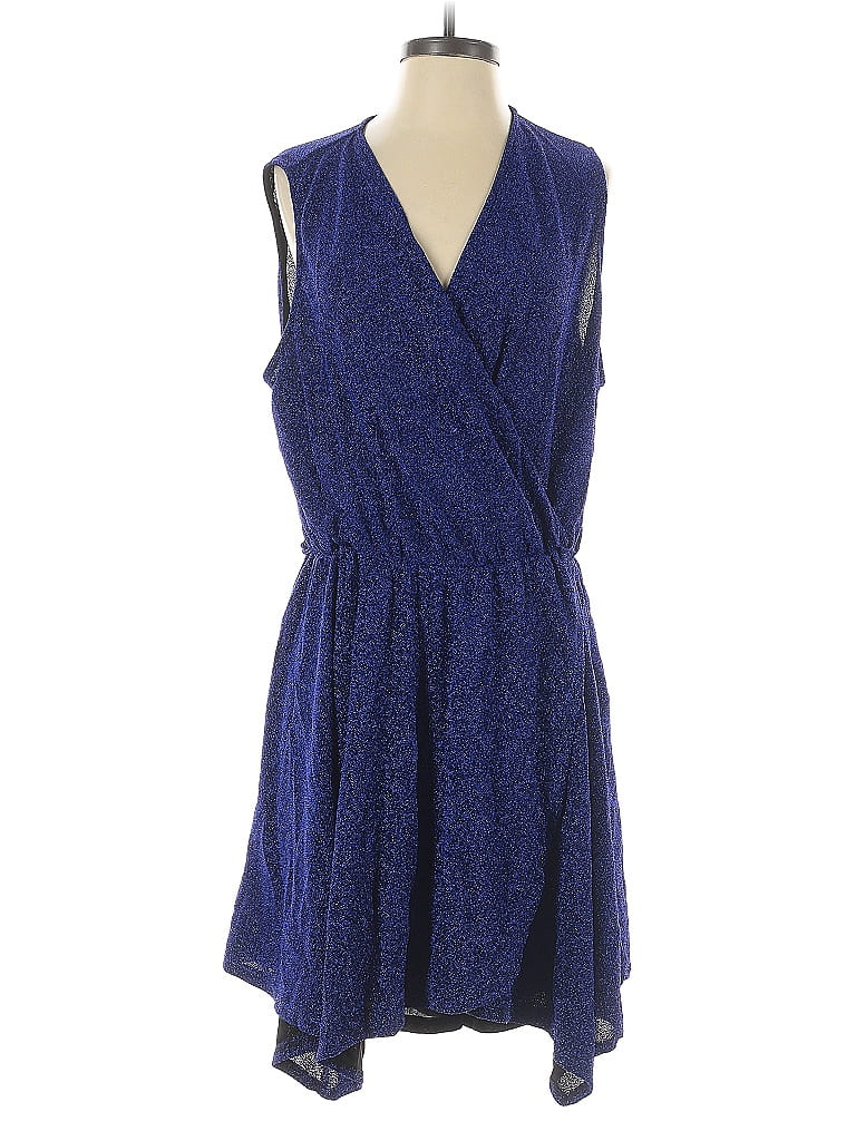 White Birch Tweed Blue Romper Size 2X - photo 1