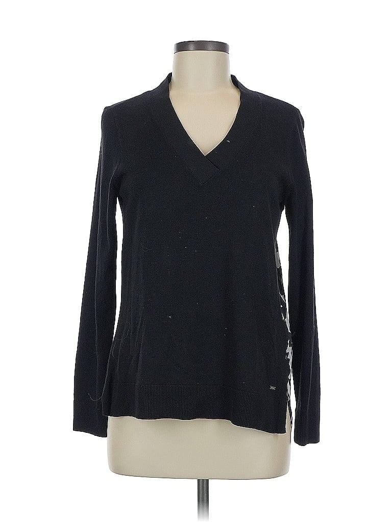 Pre-owned Tommy Hilfiger Pullover Sweater In Black