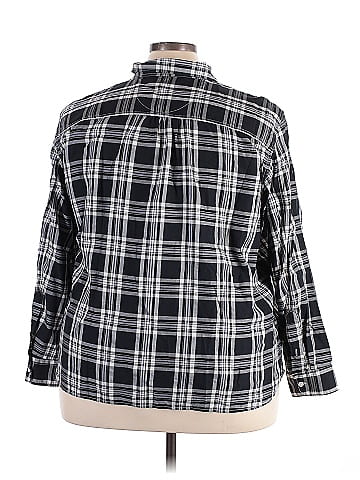 L-RL Lauren Active Ralph Lauren 3/4 Sleeve Button-Down Shirt (view 2)