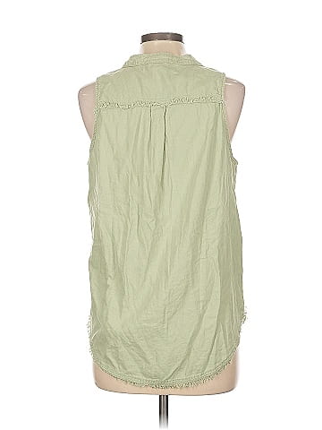 Velvet Heart Sleeveless Button-Down Shirt (view 2)