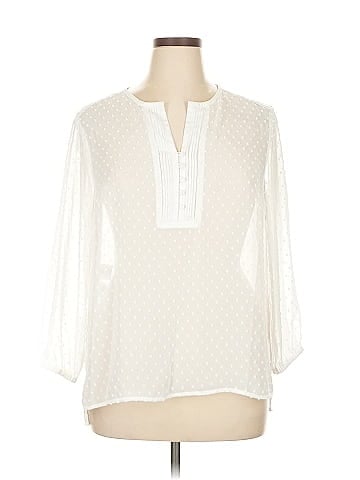 Jones New York Signature 3/4 Sleeve Blouse (view 1)