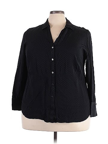 Foxcroft 3/4 Sleeve Button-Down Shirt (view 1)