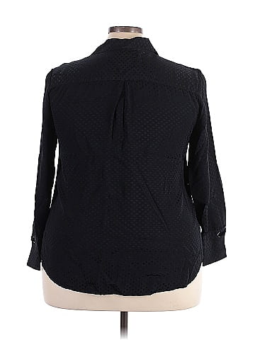 Foxcroft 3/4 Sleeve Button-Down Shirt (view 2)
