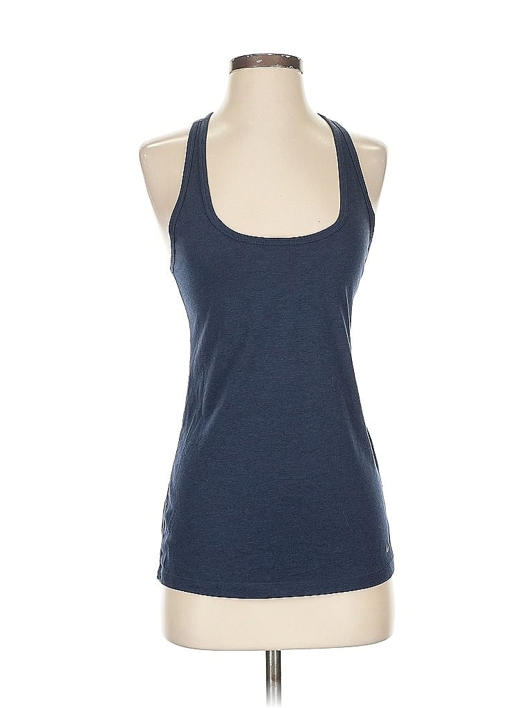 Pre-owned Nike Tank Top Blue Halter Neckline Tops