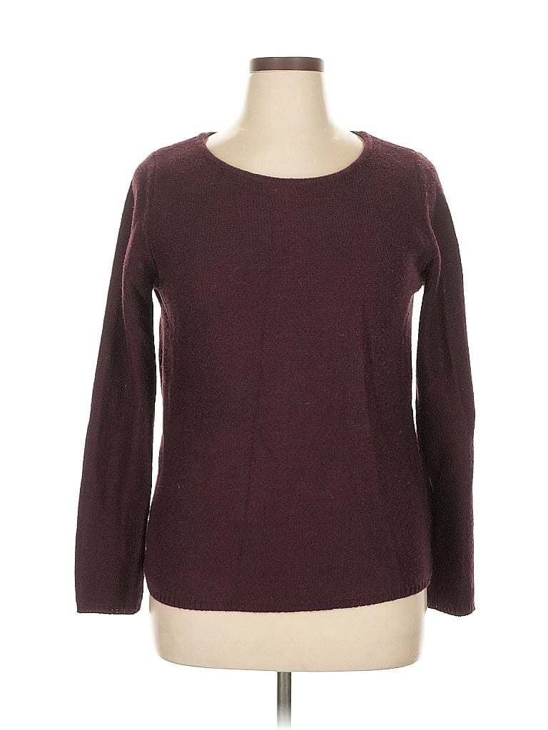 Pre-owned Market & Spruce Pullover Sweater In Burgundy
