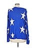 G by Giuliana Rancic 100% Rayon Stars Blue Pullover Sweater Size L - photo 2