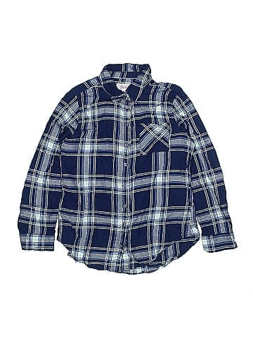 Justice Long Sleeve Button-Down Shirt (view 1)
