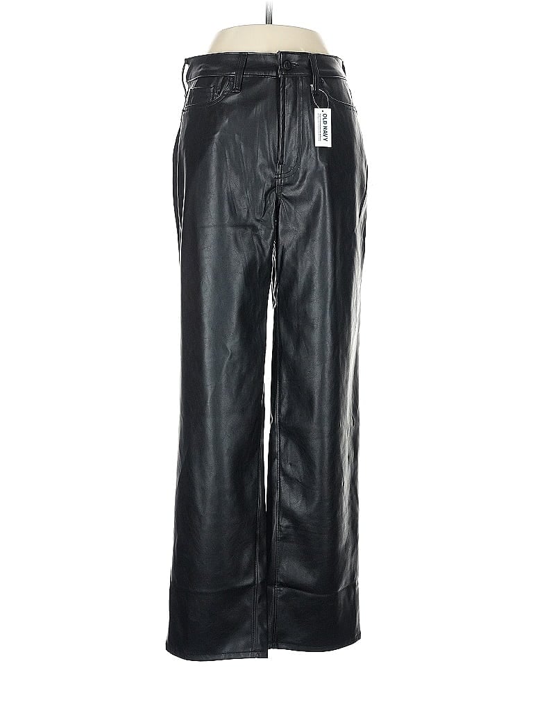 Old Navy Faux Leather Pants In Black