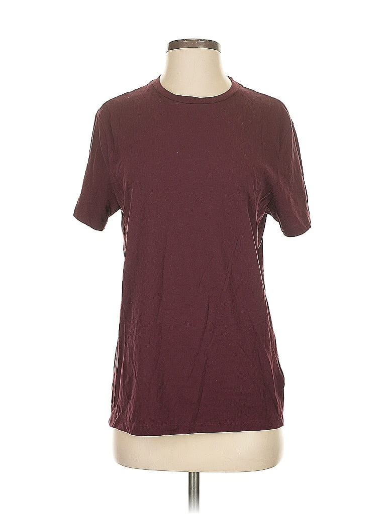 Pre-owned Old Navy Short Sleeve T-shirt In Burgundy