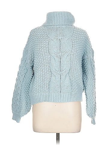Woven Heart Turtleneck Sweater (view 1)