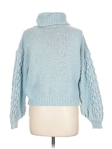 Woven Heart Turtleneck Sweater (view 2)