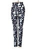Mud Pie Print Blue Active Pants Size S - photo 1