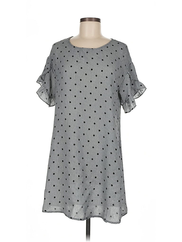 Pre-owned As U Wish Casual Dress In Gray