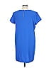 Chelsea28 Solid Blue Casual Dress Size L - photo 2