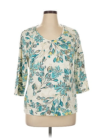 Karen Scott Sport 3/4 Sleeve Blouse (view 1)
