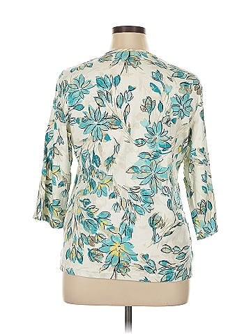 Karen Scott Sport 3/4 Sleeve Blouse (view 2)