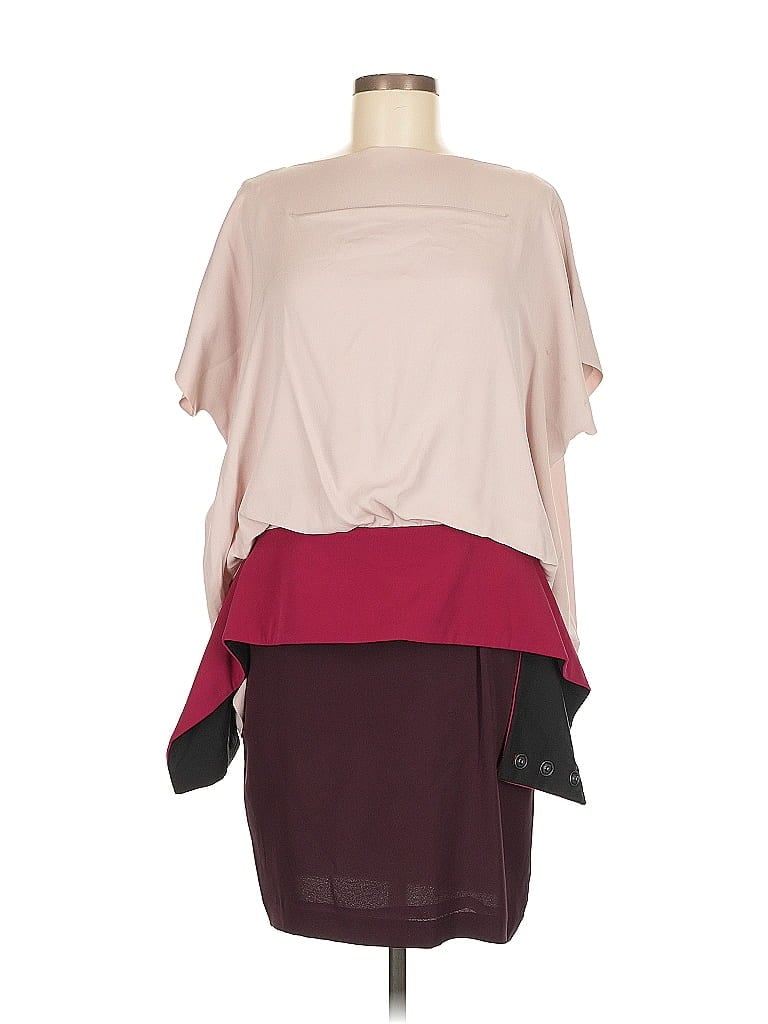 Pre-owned Diane Von Furstenberg Cocktail Dress In Burgundy