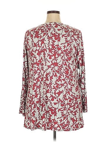 LOGO by Lori Goldstein 3/4 Sleeve Blouse (view 2)
