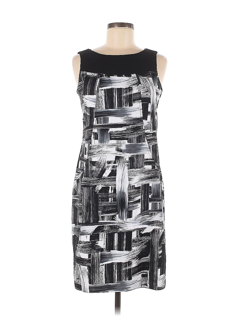 Pre-owned Ab Studio Cocktail Dress In Gray