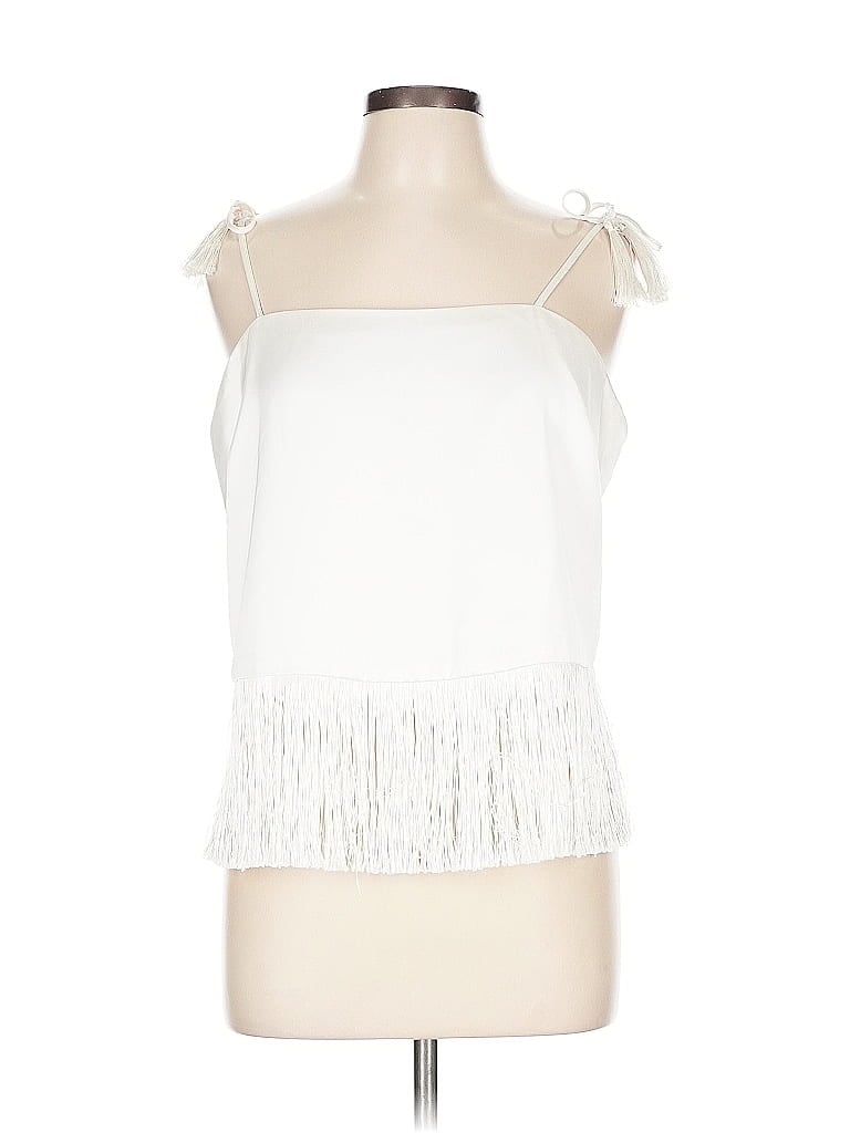 Pre-owned Rachel Zoe Tjx Sleeveless Blouse In White