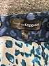 Express Design Studio 100% Viscose Animal Print Blue 3/4 Sleeve Blouse Size 40/42 - photo 7