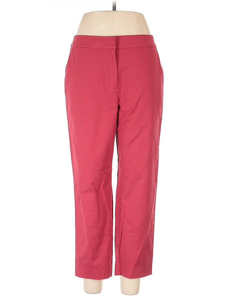 Pre-owned St John Casual Pants In Red