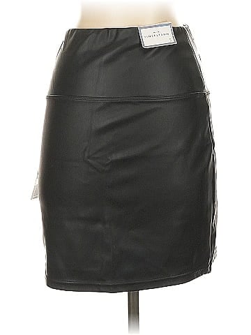 Tinseltown Faux Leather Skirt (view 2)
