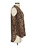 Vince Camuto 100% Polyester Animal Print Brown Tan Sleeveless Blouse Size XS - photo 4