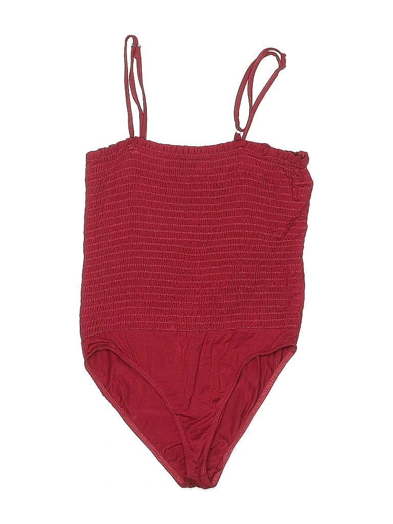 Pre-owned Out From Under Bodysuit In Burgundy