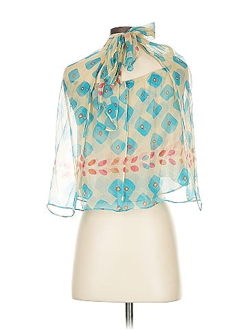 Diane von Furstenberg 3/4 Sleeve Silk Top (view 2)
